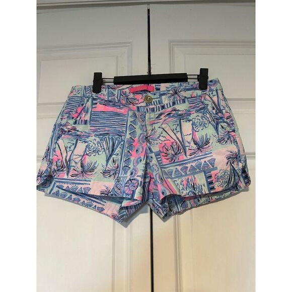 Lilly Pulitzer Pants - Lilly Pulitzer Women's Tropical Ruffle Pocket Shorts Size 2